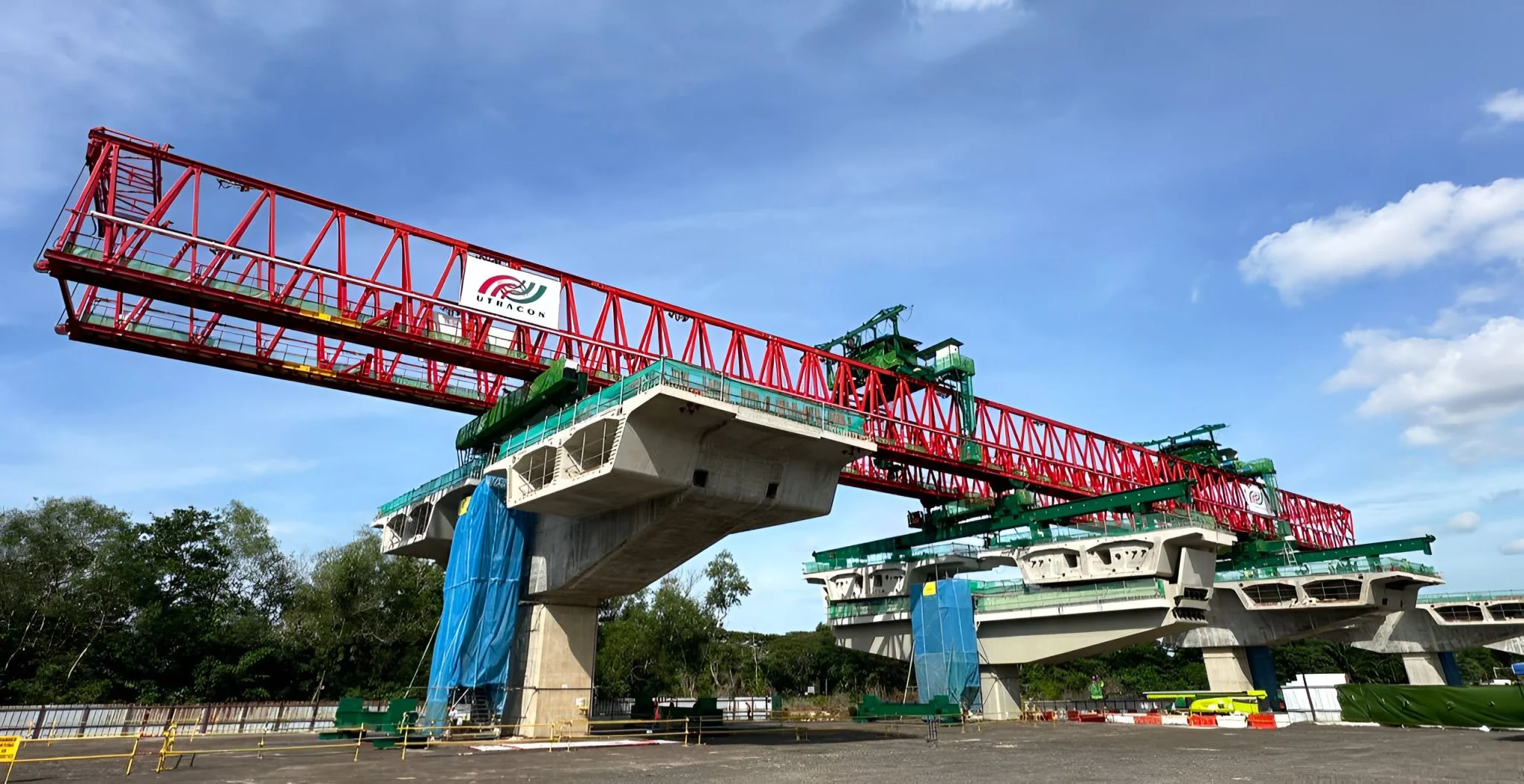 Viaduct construction at project N112